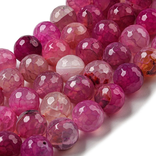 PandaHall Faceted Natural Dragon Veins Agate Beads Strands, Round, Dyed & Heated, Camellia, 12mm, Hole: 1.6mm, about 31pcs/strand, 14.76''..., Pink
PandaHall Faceted Natural Dragon Veins Agate Beads Strands, Round, Dyed & Heated, Camellia, 12mm, Hole: 1.6mm, about 31pcs/strand, 14.76''..., Pink