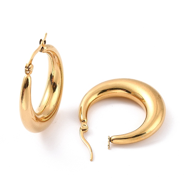 PandaHall Vacuum Plating 304 Stainless Steel Chunky Hoop Earrings for Women, Golden, 31.5x30x6.5mm, Pin: 0.6mm 304 Stainless Steel Ring
PandaHall Vacuum Plating 304 Stainless Steel Chunky Hoop Earrings for Women, Golden, 31.5x30x6.5mm, Pin: 0.6mm 304 Stainless Steel Ring