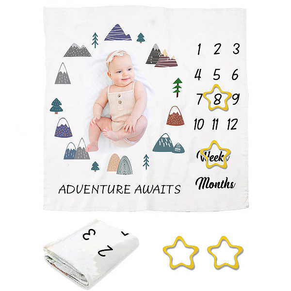 PandaHall Polyester Baby Monthly Milestone Blanket for Boy and Girl, for Baby Photo Blanket Photography Background Prop Decor, Mountain...
PandaHall Polyester Baby Monthly Milestone Blanket for Boy and Girl, for Baby Photo Blanket Photography Background Prop Decor, Mountain...