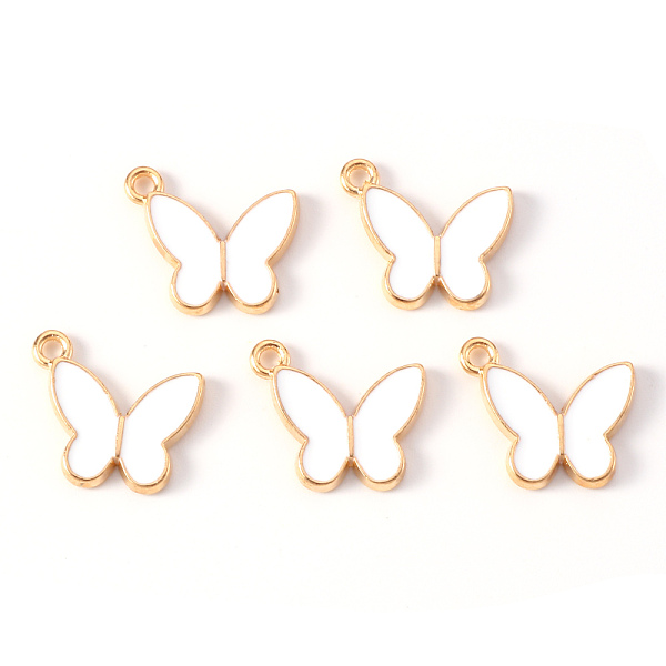 PandaHall Alloy Enamel Pendants, Light Gold, Cadmium Free & Lead Free, Butterfly, Creamy White, 14x16x2mm, Hole: 1.6mm Alloy+Enamel...
PandaHall Alloy Enamel Pendants, Light Gold, Cadmium Free & Lead Free, Butterfly, Creamy White, 14x16x2mm, Hole: 1.6mm Alloy+Enamel...