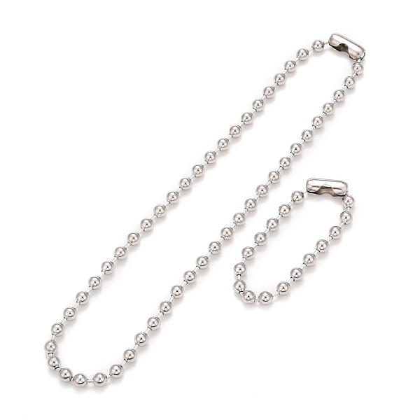 PandaHall 304 Stainless Steel Ball Chain Necklace & Bracelet Set, Jewelry Set with Ball Chain Connecter Clasp for Women, Stainless Steel...
PandaHall 304 Stainless Steel Ball Chain Necklace & Bracelet Set, Jewelry Set with Ball Chain Connecter Clasp for Women, Stainless Steel...