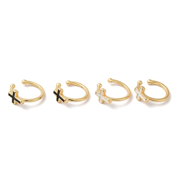PandaHall Cross Enamel Cuff Earrings, Real 18K Gold Plated Brass Jewelry for Women, Cadmium Free & Lead Free, Mixed Color, 12x11.5x5.5mm..., Multicolor
PandaHall Cross Enamel Cuff Earrings, Real 18K Gold Plated Brass Jewelry for Women, Cadmium Free & Lead Free, Mixed Color, 12x11.5x5.5mm..., Multicolor