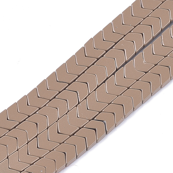 PandaHall Spray Painted Non-magnetic Synthetic Hematite Beads Strands, Arrow/Chevron, Camel, 5.5x6x2mm, Hole: 0.7mm, about 107pcs/strand..., Brown
PandaHall Spray Painted Non-magnetic Synthetic Hematite Beads Strands, Arrow/Chevron, Camel, 5.5x6x2mm, Hole: 0.7mm, about 107pcs/strand..., Brown