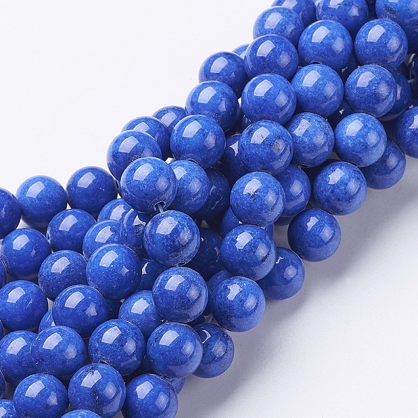 PandaHall Natural Mashan Jade Round Beads Strands, Dyed, Blue, 10mm, Hole: 1mm, about 41pcs/strand, 15.7 inch Mashan Jade Round Blue
PandaHall Natural Mashan Jade Round Beads Strands, Dyed, Blue, 10mm, Hole: 1mm, about 41pcs/strand, 15.7 inch Mashan Jade Round Blue
