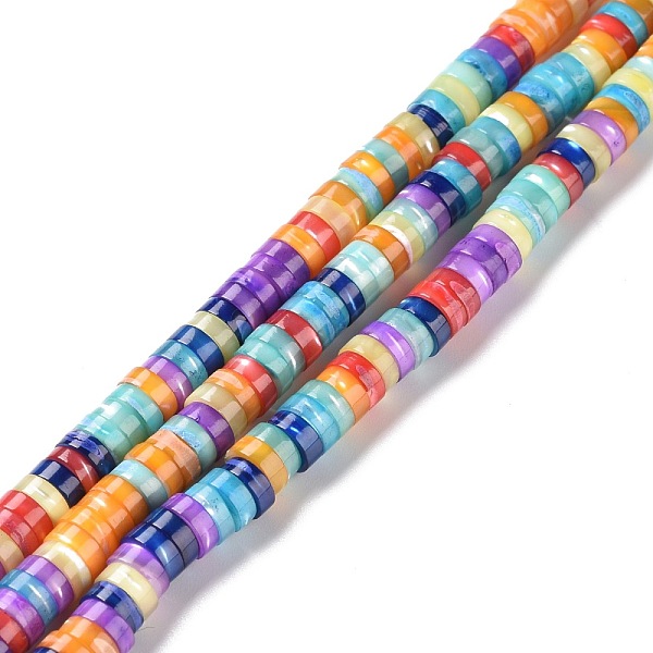 PandaHall Natural Trochid Shell Beads Strands, Dyed, Flat Round, Colorful, 6x1.5~2.5mm, Hole: 0.9mm, about 168~225pcs/strand, 15.55 inch...
PandaHall Natural Trochid Shell Beads Strands, Dyed, Flat Round, Colorful, 6x1.5~2.5mm, Hole: 0.9mm, about 168~225pcs/strand, 15.55 inch...
