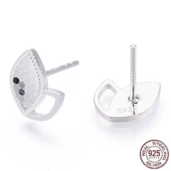 PandaHall 925 Sterling Silver Stud Earrings, Leaf, Nickel Free, with S925 Stamp, Silver, 10x8.5mm, Pin: 0.9mm Sterling Silver Leaf
PandaHall 925 Sterling Silver Stud Earrings, Leaf, Nickel Free, with S925 Stamp, Silver, 10x8.5mm, Pin: 0.9mm Sterling Silver Leaf