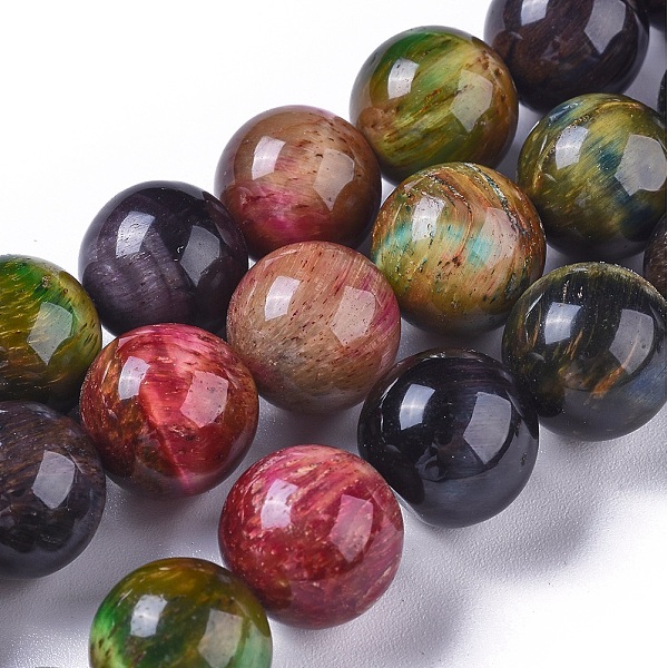 PandaHall Natural Tiger Eye Beads Strands, Dyed & Heated, Round, Colorful, 12mm, Hole: 1mm, about 32pcs/strand, 15.3 inch(39cm) Tiger Eye...
PandaHall Natural Tiger Eye Beads Strands, Dyed & Heated, Round, Colorful, 12mm, Hole: 1mm, about 32pcs/strand, 15.3 inch(39cm) Tiger Eye...