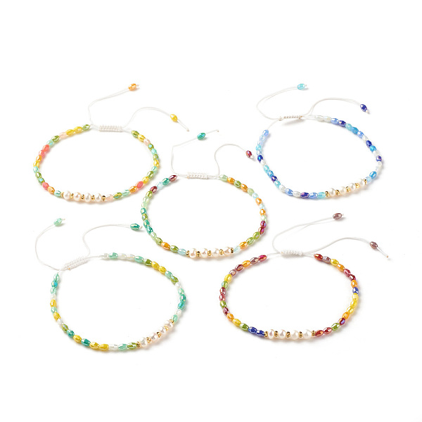 PandaHall Natural Pearl Braided Bead Bracelet, Adjustable Bracelet with Bling Glass Beads for Women, Mixed Color, Inner Diameter: 2-1/4 inch..., Multicolor
PandaHall Natural Pearl Braided Bead Bracelet, Adjustable Bracelet with Bling Glass Beads for Women, Mixed Color, Inner Diameter: 2-1/4 inch..., Multicolor