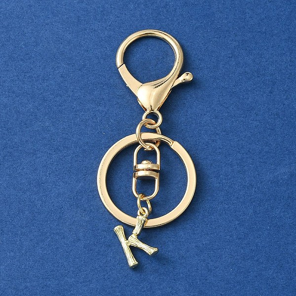 PandaHall Alloy Initial Letter Charm Keychains, with Alloy Clasp, Golden, Letter K, 8.5cm Alloy Letter K
PandaHall Alloy Initial Letter Charm Keychains, with Alloy Clasp, Golden, Letter K, 8.5cm Alloy Letter K