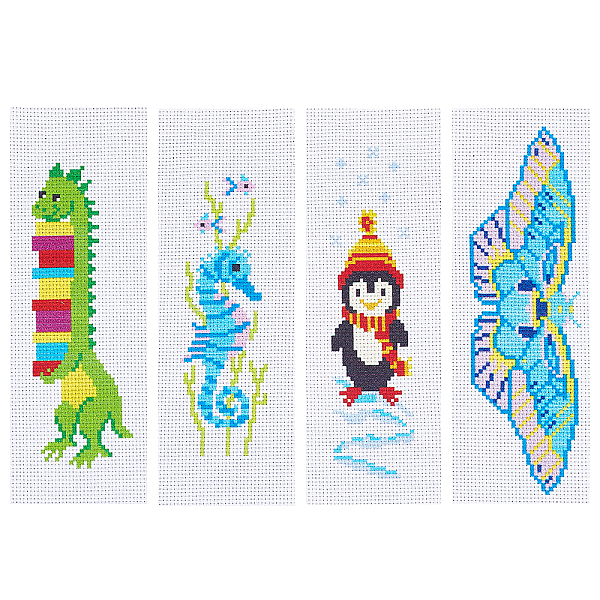 PandaHall GORGECRAFT 4 Sets 4 Styles Cross Stitch Bookmark Kits DIY Embroidery Bookmark Easy Stamped Embroidery Bookmark for Beginners Youth..., Multicolor
PandaHall GORGECRAFT 4 Sets 4 Styles Cross Stitch Bookmark Kits DIY Embroidery Bookmark Easy Stamped Embroidery Bookmark for Beginners Youth..., Multicolor