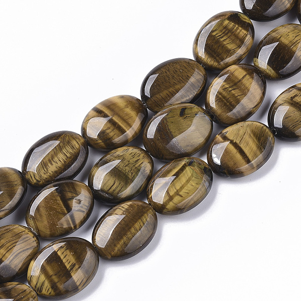 PandaHall Natural Tiger Eye Beads Strands, Oval, 18x13.5x6~7mm, Hole: 1.2mm, about 20~22pcs/Strand, 15.55 inch(39.5 cm) Tiger Eye Oval
PandaHall Natural Tiger Eye Beads Strands, Oval, 18x13.5x6~7mm, Hole: 1.2mm, about 20~22pcs/Strand, 15.55 inch(39.5 cm) Tiger Eye Oval