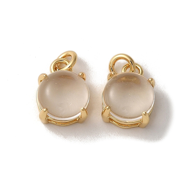 PandaHall Rack Plating Brass Charms, with Glass, Long-Lasting, Lead Free & Cadmium Free, Flat Round, Real 18K Gold Plated, 10x7.5x5.5mm..., Clear
PandaHall Rack Plating Brass Charms, with Glass, Long-Lasting, Lead Free & Cadmium Free, Flat Round, Real 18K Gold Plated, 10x7.5x5.5mm..., Clear