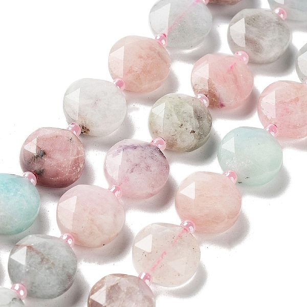 PandaHall Natural Morganite Beads Strands, with Seed Beads, Faceted Hexagonal Cut, Flat Round, 12~12.5x5~6mm, Hole: 1.2~1.4mm, about...
PandaHall Natural Morganite Beads Strands, with Seed Beads, Faceted Hexagonal Cut, Flat Round, 12~12.5x5~6mm, Hole: 1.2~1.4mm, about...