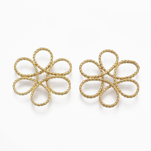 PandaHall Brass Filigree Joiners Links, Nickel Free, Flower, Raw(Unplated), 24x22x3mm Brass Flower
PandaHall Brass Filigree Joiners Links, Nickel Free, Flower, Raw(Unplated), 24x22x3mm Brass Flower