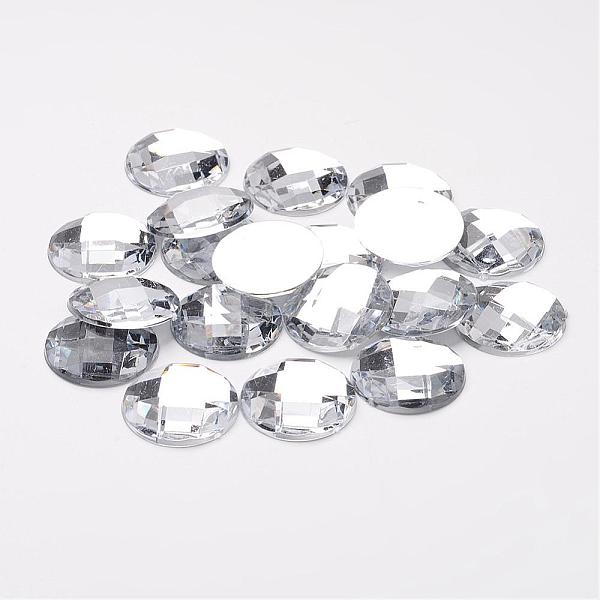 PandaHall Acrylic Rhinestone Cabochons, Flat Back, Faceted, Half Round, Clear, 22x6mm Acrylic Rhinestone Half Round Clear
PandaHall Acrylic Rhinestone Cabochons, Flat Back, Faceted, Half Round, Clear, 22x6mm Acrylic Rhinestone Half Round Clear