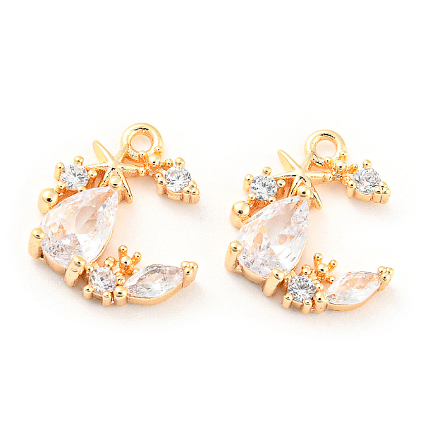 PandaHall Brass Micro Pave Cubic Zirconia Charm, with Glass, Teardrop, Real 18K Gold Plated, 12x10.5x3mm, Hole: 1.2mm Brass+Cubic Zirconia..., Clear
PandaHall Brass Micro Pave Cubic Zirconia Charm, with Glass, Teardrop, Real 18K Gold Plated, 12x10.5x3mm, Hole: 1.2mm Brass+Cubic Zirconia..., Clear