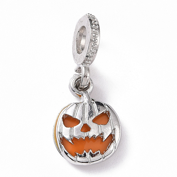 PandaHall Alloy Enamel European Dangle Charms, Large Hole Pendants, Halloween Pumpkin, Platinum, 27mm, Hole: 4.5mm, Pendant: 16x11x2mm...
PandaHall Alloy Enamel European Dangle Charms, Large Hole Pendants, Halloween Pumpkin, Platinum, 27mm, Hole: 4.5mm, Pendant: 16x11x2mm...