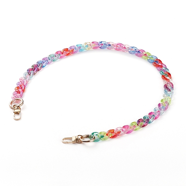 PandaHall Transparent Acrylic Chains Bag Handles, with Alloy Spring Gate Rings and Zinc Alloy Swivel Clasps, for Bag Straps Replacement..., Multicolor
PandaHall Transparent Acrylic Chains Bag Handles, with Alloy Spring Gate Rings and Zinc Alloy Swivel Clasps, for Bag Straps Replacement..., Multicolor