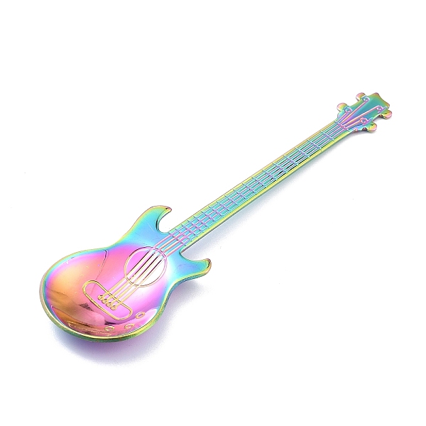 PandaHall 304 Stainless Steel Teaspoon, Guitar Spoon, for Stirring Mixing Sugar Dessert Coffee Spoon, Rainbow Color, 120.5x32x1.5mm...
PandaHall 304 Stainless Steel Teaspoon, Guitar Spoon, for Stirring Mixing Sugar Dessert Coffee Spoon, Rainbow Color, 120.5x32x1.5mm...