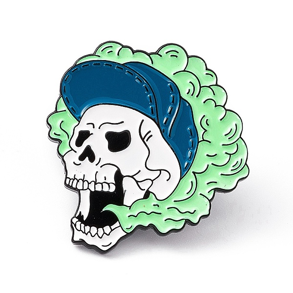 PandaHall Skull with Flame Enamel Pin, Electrophoresis Black Alloy Punk Brooch for Backpack Clothes, Pale Green, 30x28x2mm, Pin: 1.2mm...
PandaHall Skull with Flame Enamel Pin, Electrophoresis Black Alloy Punk Brooch for Backpack Clothes, Pale Green, 30x28x2mm, Pin: 1.2mm...