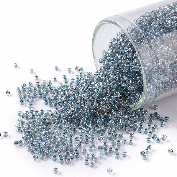 PandaHall TOHO Round Seed Beads, Japanese Seed Beads, (773) Inside Color AB Crystal/Montana Blue Lined, 15/0, 1.5mm, Hole: 0.7mm, about...
PandaHall TOHO Round Seed Beads, Japanese Seed Beads, (773) Inside Color AB Crystal/Montana Blue Lined, 15/0, 1.5mm, Hole: 0.7mm, about...