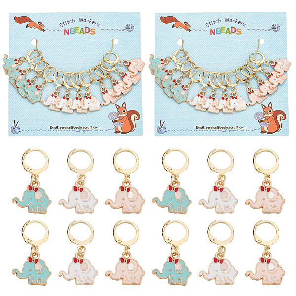 PandaHall 24 Pcs Elephant Charm Stitch Markers, Enamel Alloy Crochet Stitch Marker Charms Removable Locking Stitch Marker for Knitting..., Multicolor
PandaHall 24 Pcs Elephant Charm Stitch Markers, Enamel Alloy Crochet Stitch Marker Charms Removable Locking Stitch Marker for Knitting..., Multicolor