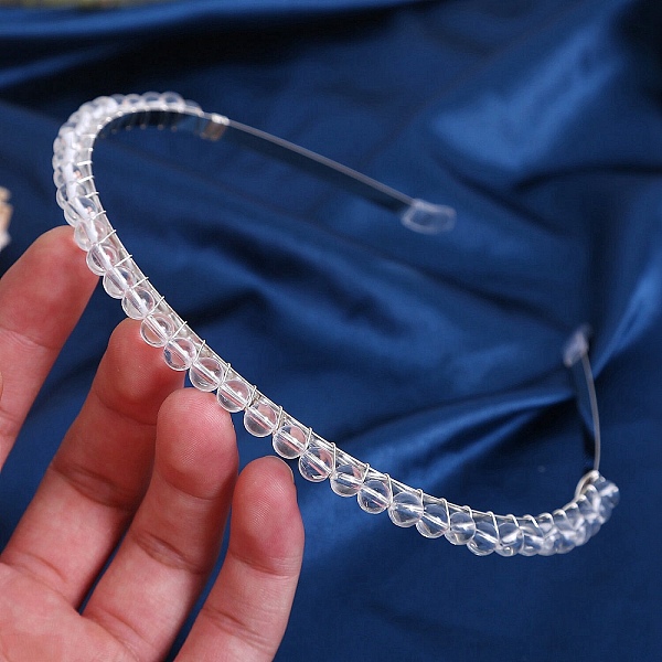 PandaHall Natural Howlite Hair Bands, Metal Hair Hoop, for Women Girls, 150x130x6mm Quartz Crystal
PandaHall Natural Howlite Hair Bands, Metal Hair Hoop, for Women Girls, 150x130x6mm Quartz Crystal