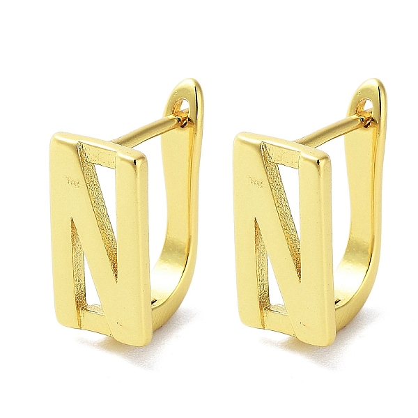 PandaHall Brass Letter Stud Earrings for Women, Lead Free & Cadmium Free, Real 18K Gold Plated, Letter N, 15x7mm Brass Letter N
PandaHall Brass Letter Stud Earrings for Women, Lead Free & Cadmium Free, Real 18K Gold Plated, Letter N, 15x7mm Brass Letter N