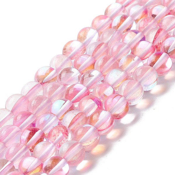 PandaHall Synthetic Moonstone Beads Strands, Round, Pearl Pink, 8mm, Hole: 1mm, about 48pcs/strand, 14.57''~15.35''(37~39cm) Moonstone Round
PandaHall Synthetic Moonstone Beads Strands, Round, Pearl Pink, 8mm, Hole: 1mm, about 48pcs/strand, 14.57''~15.35''(37~39cm) Moonstone Round