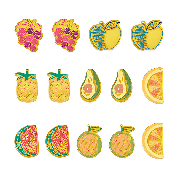 PandaHall Fashewelry 28Pcs 7 Style Translucent Acrylic Pendants, 3D Printed, Mixed Fruit, Mixed Color, 29.5~38x21.5~31.5x3mm, Hole: 1.2~2mm..., Multicolor
PandaHall Fashewelry 28Pcs 7 Style Translucent Acrylic Pendants, 3D Printed, Mixed Fruit, Mixed Color, 29.5~38x21.5~31.5x3mm, Hole: 1.2~2mm..., Multicolor