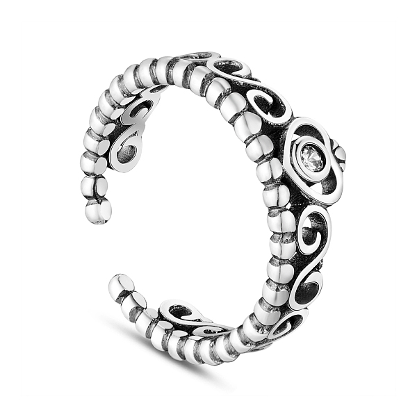 PandaHall SHEGRACE Vintage Crown 925 Sterling Silver AAA Zircon Finger Rings, Silver, 17mm Sterling Silver Silver
PandaHall SHEGRACE Vintage Crown 925 Sterling Silver AAA Zircon Finger Rings, Silver, 17mm Sterling Silver Silver