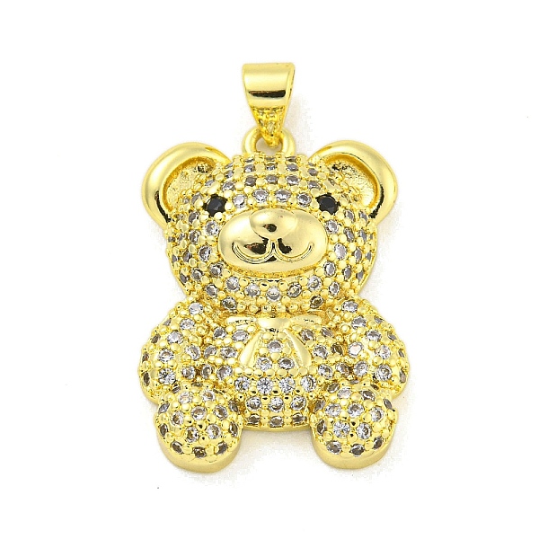 PandaHall Brass Micro Pave Clear Cubic Zirconia Pendants, Real 18K Gold Plated, Bear, Clear, 25.5x18x6.5mm, Hole: 5x3mm Brass+Cubic Zirconia...
PandaHall Brass Micro Pave Clear Cubic Zirconia Pendants, Real 18K Gold Plated, Bear, Clear, 25.5x18x6.5mm, Hole: 5x3mm Brass+Cubic Zirconia...