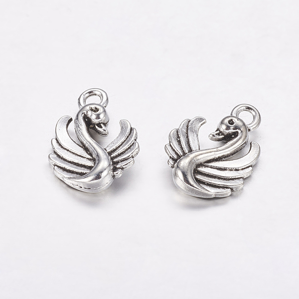 PandaHall Tibetan Style Alloy Pendants, Swan, Cadmium Free & Lead Free, Antique Silver, 17x13x3mm, Hole: 2mm Alloy Duck
PandaHall Tibetan Style Alloy Pendants, Swan, Cadmium Free & Lead Free, Antique Silver, 17x13x3mm, Hole: 2mm Alloy Duck