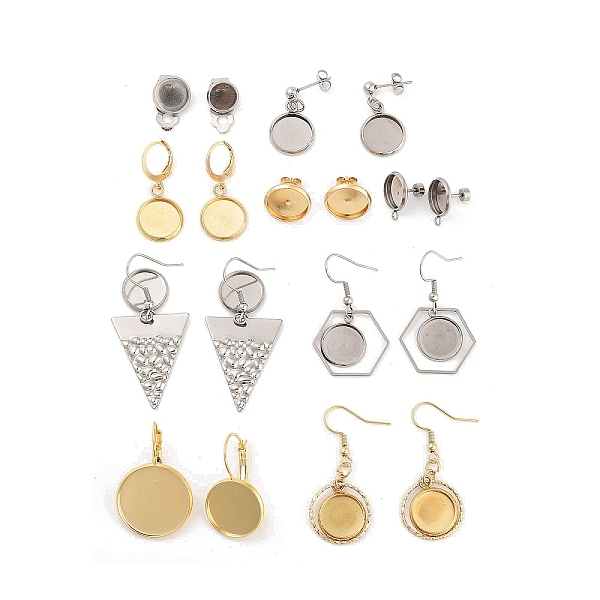 PandaHall Stainless Steel Stud Dangle Earring Findings & Dangle Earring Findings & Stud Earring Findings, Flat Round/Hexagon/Triangle...
PandaHall Stainless Steel Stud Dangle Earring Findings & Dangle Earring Findings & Stud Earring Findings, Flat Round/Hexagon/Triangle...