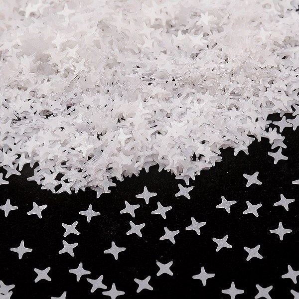 PandaHall Plastic Sequin Beads, Matte Style, Sewing Craft Decorations, Star, WhiteSmoke, 4x4x0.2mm Plastic Star White
PandaHall Plastic Sequin Beads, Matte Style, Sewing Craft Decorations, Star, WhiteSmoke, 4x4x0.2mm Plastic Star White