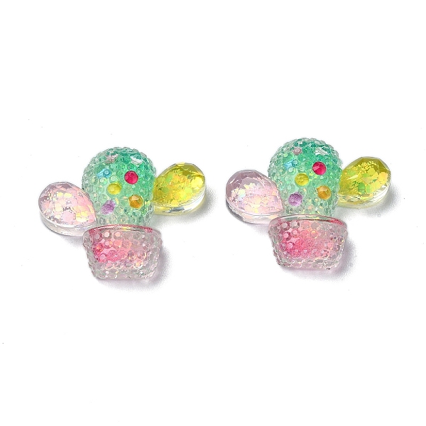 PandaHall Transparent Epoxy Resin Decoden Cabochons, with Paillettes, Cactus, Colorful, 21x25x7.5mm Epoxy Resin Cactus
PandaHall Transparent Epoxy Resin Decoden Cabochons, with Paillettes, Cactus, Colorful, 21x25x7.5mm Epoxy Resin Cactus