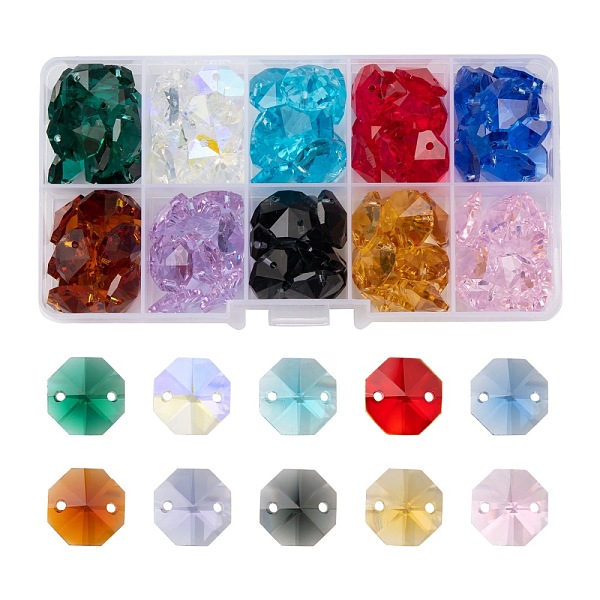 PandaHall 100Pcs 10 Colors Electroplate Glass Links Connectors, Faceted, for Chandelier Prism Beads Chain, DIY Craft Jewelry Decoration...
PandaHall 100Pcs 10 Colors Electroplate Glass Links Connectors, Faceted, for Chandelier Prism Beads Chain, DIY Craft Jewelry Decoration...