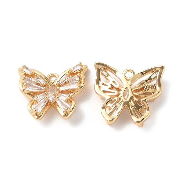 PandaHall Brass Pendants with Clear Glass, Butterfly Charms, Real 18K Gold Plated, 14.5x15.5x3mm, Hole: 1.2mm Brass+Glass Butterfly
PandaHall Brass Pendants with Clear Glass, Butterfly Charms, Real 18K Gold Plated, 14.5x15.5x3mm, Hole: 1.2mm Brass+Glass Butterfly