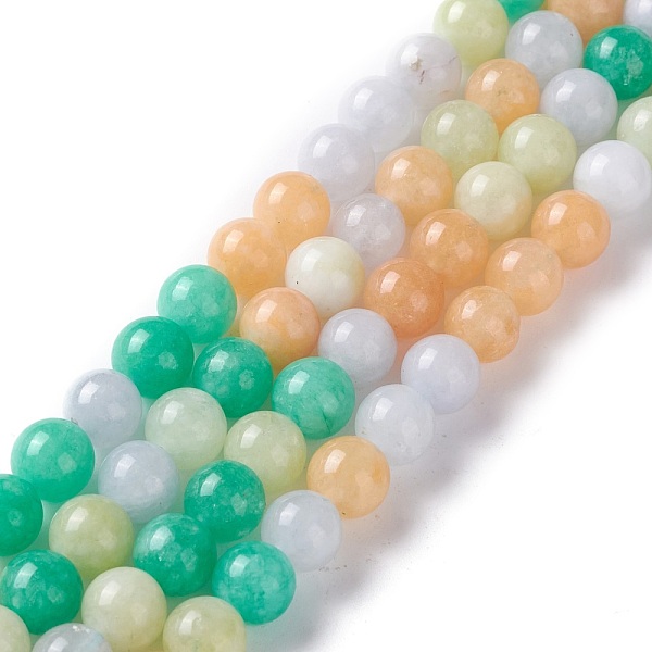 PandaHall Dyed Natural White Jade Beads Strands, Round, Mixed Color, 6mm, Hole: 0.8mm, about 61pcs/strand, 14.76 inch(37.5cm) White Jade..., Multicolor
PandaHall Dyed Natural White Jade Beads Strands, Round, Mixed Color, 6mm, Hole: 0.8mm, about 61pcs/strand, 14.76 inch(37.5cm) White Jade..., Multicolor