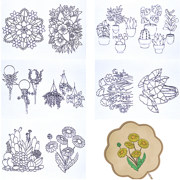 PandaHall PVA Water-soluble Embroidery Aid Drawing Sketch, Rectangle, Flower, 297x210mmm, 5pcs/set Plastic Flower
PandaHall PVA Water-soluble Embroidery Aid Drawing Sketch, Rectangle, Flower, 297x210mmm, 5pcs/set Plastic Flower