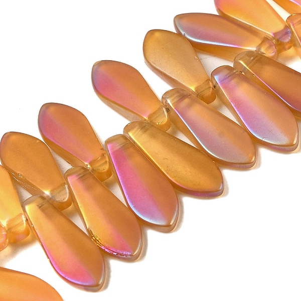 PandaHall Electroplate Glass Beads Strands, Full Rainbow Plated, Teardrop, Sandy Brown, 14.5~16x6x3.5mm, Hole: 1mm, about 101pcs/strand...
PandaHall Electroplate Glass Beads Strands, Full Rainbow Plated, Teardrop, Sandy Brown, 14.5~16x6x3.5mm, Hole: 1mm, about 101pcs/strand...
