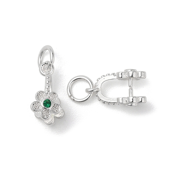 PandaHall Brass Micro Pave Cubic Zirconia Peg Bails Pendants, Long-Lasting Plated, Lead Free & Cadmium Free, Flower, Silver, 13.5x8x6.5mm..., Green
PandaHall Brass Micro Pave Cubic Zirconia Peg Bails Pendants, Long-Lasting Plated, Lead Free & Cadmium Free, Flower, Silver, 13.5x8x6.5mm..., Green