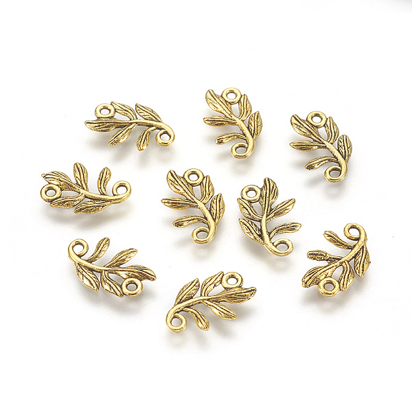 PandaHall Tibetan Style Alloy Links Connectors, Cadmium Free & Nickel Free & Lead Free, Leaf, Antique Golden, 15x9x1mm, Hole: 2mm Alloy Leaf
PandaHall Tibetan Style Alloy Links Connectors, Cadmium Free & Nickel Free & Lead Free, Leaf, Antique Golden, 15x9x1mm, Hole: 2mm Alloy Leaf