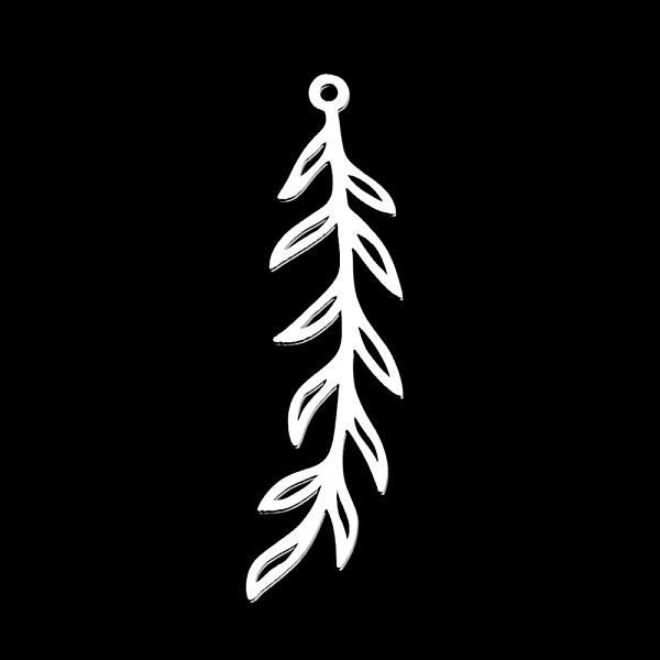 PandaHall 201 Stainless Steel Pendants, Laser Cut, Leaf, Stainless Steel Color, 44x11x1mm, Hole: 1.5mm 201 Stainless Steel Leaf
PandaHall 201 Stainless Steel Pendants, Laser Cut, Leaf, Stainless Steel Color, 44x11x1mm, Hole: 1.5mm 201 Stainless Steel Leaf