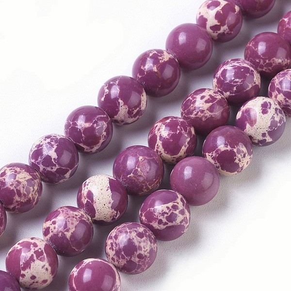 PandaHall Synthetic Imperial Jasper Beads Strands, Dyed, Round, Purple, 8mm, Hole: 0.8mm, about 47pcs/strand, 14.96 inch(38cm) Imperial...
PandaHall Synthetic Imperial Jasper Beads Strands, Dyed, Round, Purple, 8mm, Hole: 0.8mm, about 47pcs/strand, 14.96 inch(38cm) Imperial...