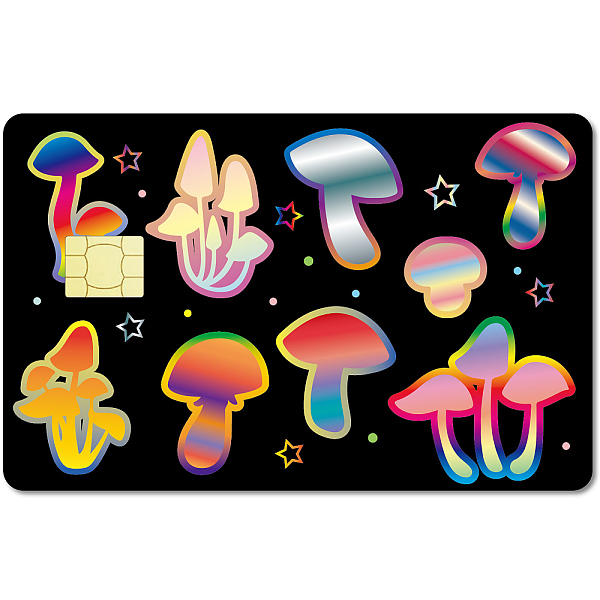 PandaHall PVC Plastic Waterproof Card Stickers, Self-adhesion Card Skin for Bank Card Decor, Rectangle, Mushroom, 186.3x137.3mm Plastic...
PandaHall PVC Plastic Waterproof Card Stickers, Self-adhesion Card Skin for Bank Card Decor, Rectangle, Mushroom, 186.3x137.3mm Plastic...