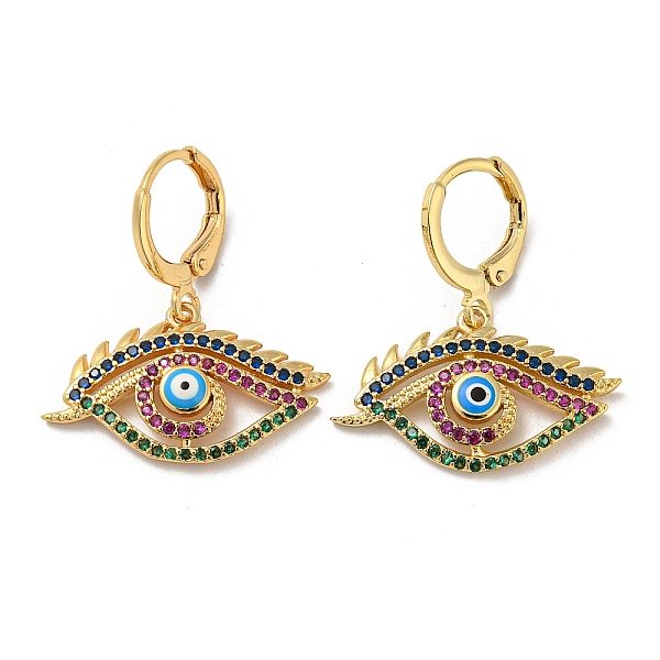 PandaHall Real 18K Gold Plated Brass Dangle Leverback Earrings, with Enamel and Cubic Zirconia, Evil Eye, Colorful, 28x25mm Cubic Zirconia...
PandaHall Real 18K Gold Plated Brass Dangle Leverback Earrings, with Enamel and Cubic Zirconia, Evil Eye, Colorful, 28x25mm Cubic Zirconia...
