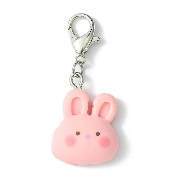 PandaHall Resin Pendant Decorations, with Zinc Alloy Lobster Claw Clasps, Rabbit, 43mm Resin Rabbit Pink
PandaHall Resin Pendant Decorations, with Zinc Alloy Lobster Claw Clasps, Rabbit, 43mm Resin Rabbit Pink