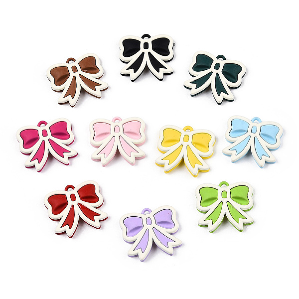 PandaHall Alloy with Spary Painted Pendants, Lead Free & Nickel Free & Cadmium Free, Bowknot, Mixed Color, 17x18.5x4mm, Hole: 1.5mm Alloy..., Multicolor
PandaHall Alloy with Spary Painted Pendants, Lead Free & Nickel Free & Cadmium Free, Bowknot, Mixed Color, 17x18.5x4mm, Hole: 1.5mm Alloy..., Multicolor