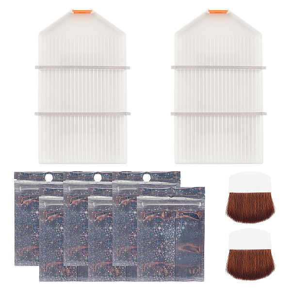 PandaHall AHANDMAKER Beauty Tools, Including Mini Cosmetic Make-up Brush, Laser Plastic Zip Lock Bags and PP Diamond Trays, White, 40x35x4mm...
PandaHall AHANDMAKER Beauty Tools, Including Mini Cosmetic Make-up Brush, Laser Plastic Zip Lock Bags and PP Diamond Trays, White, 40x35x4mm...